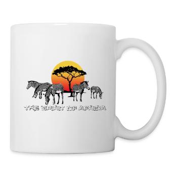 l'Esprit de l'Afrique (zèbres) - Mug blanc - blanc - Droite