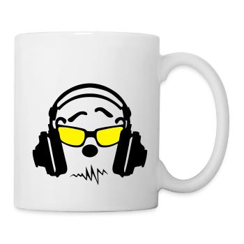 egaliseur casques dj audio musicque - Mug blanc - blanc - Droite