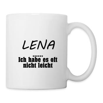 Lena - Tasse - Weiß - Rechts