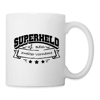 Prénom Super-héros - Mug blanc - blanc - Droite
