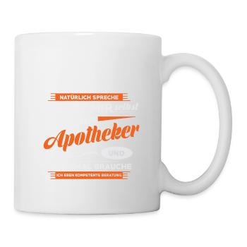 Chemise drôle de pharmacien, pharmacie, cadeau, profession - Mug blanc - blanc - Droite