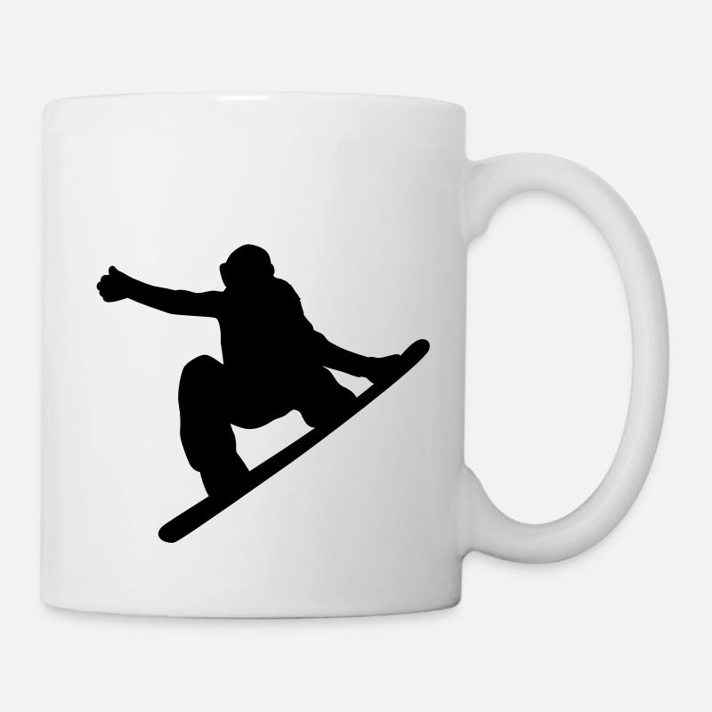 snowboarding - Tasse - Weiß
