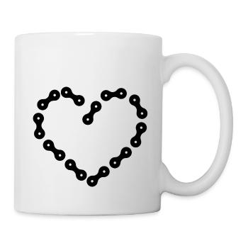 Bike Bike Heart Love - Mug - white - Right