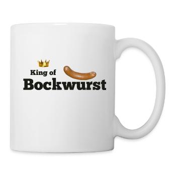 King of Bockwurst - Tasse - Weiß - Rechts