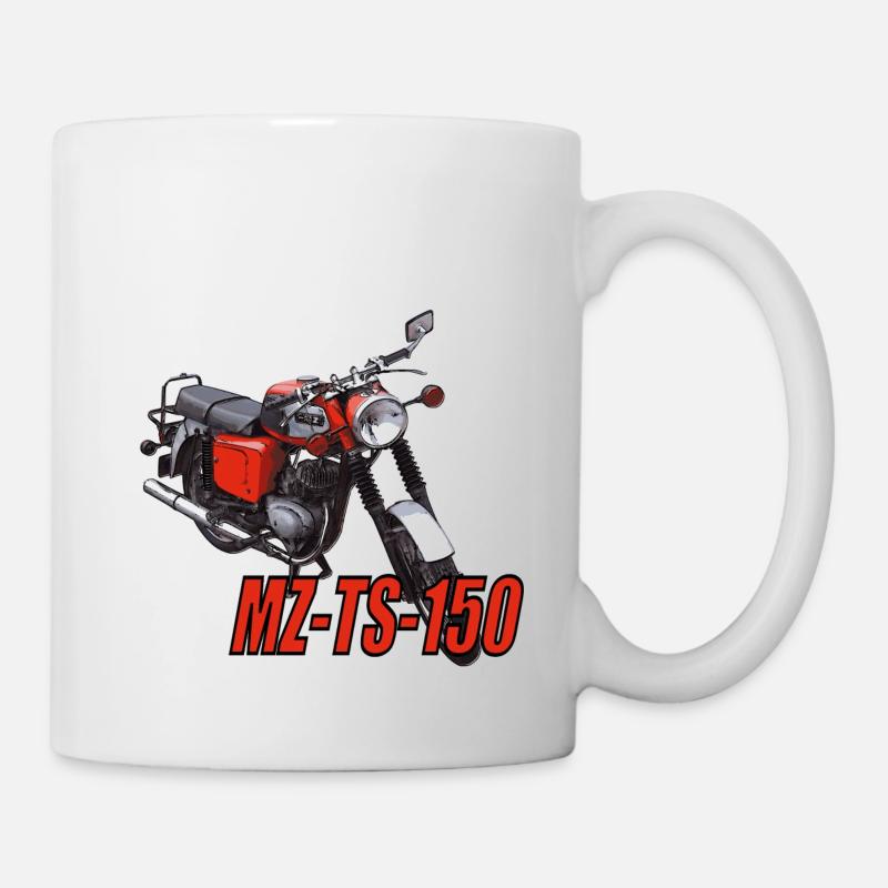 MZ TS 150 - Tasse - Weiß