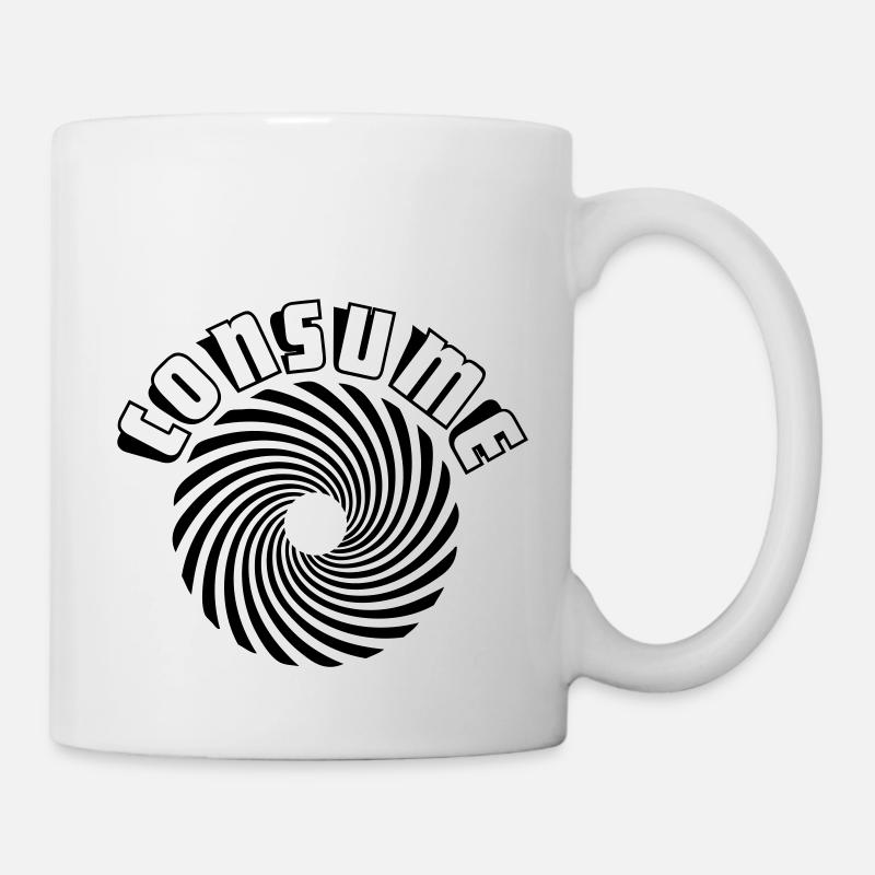 consume psychadélic - Mug blanc - blanc