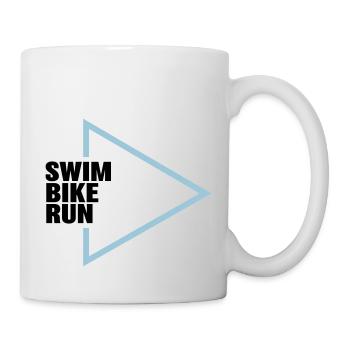 Swim Bike Run Triathlon - Mug - white - Right