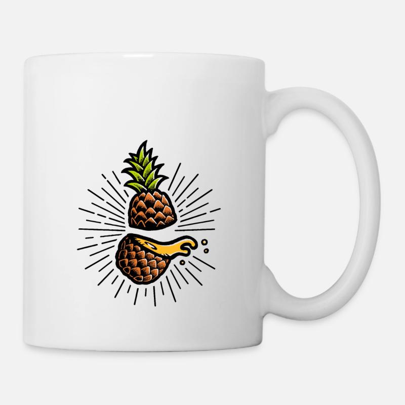 Pineapple (light background) - Mug - white