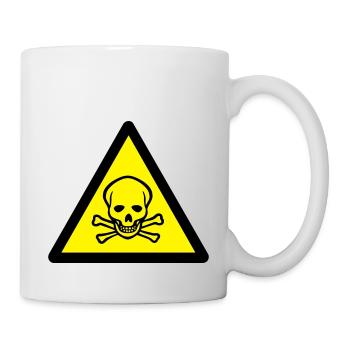 sign_2c_warning_skull - Mug - white - Right