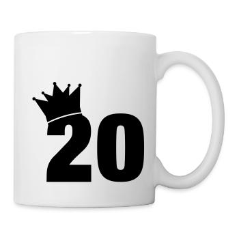 20_krone_f1 - Tasse - Weiß - Rechts