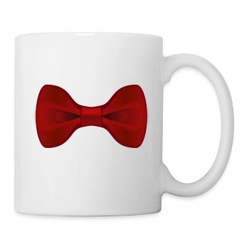 Plain Red Bow Tie - Mug - white - Right