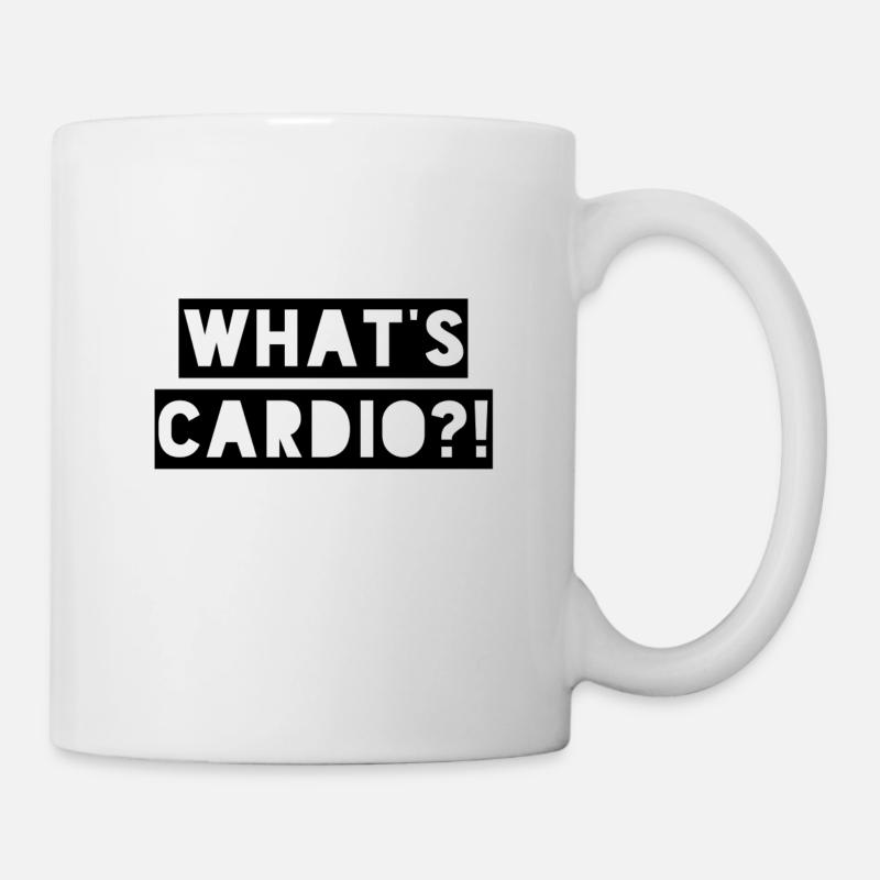 What's cardio - Tasse - Weiß
