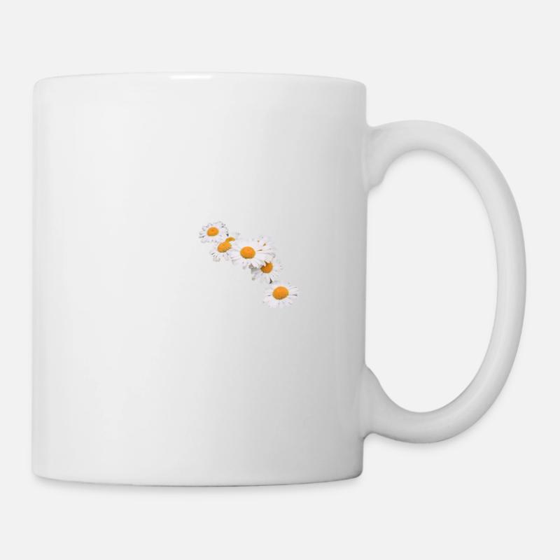 Guirlande de fleurs de marguerites - Mug blanc - blanc