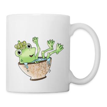 Frog Frog King Crown Animal Cup Green - Mug - white - Right