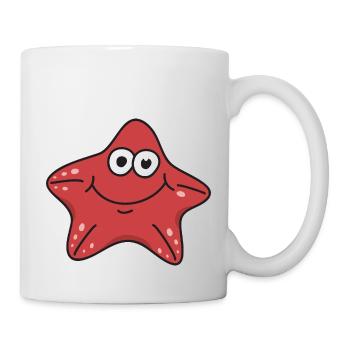 étoile de mer - Mug blanc - blanc - Droite