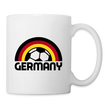 german rainbow soccer - Tasse - Weiß - Rechts