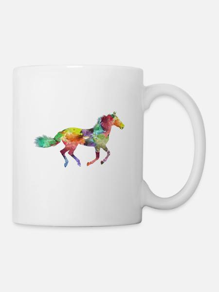 Rainbow Horse - Mug - white