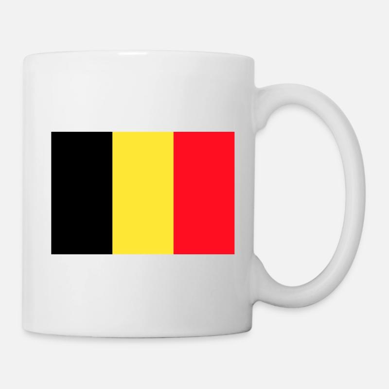 Belgique, drapeau de la Belgique, drapeau de la Belgique, champion du monde - Mug blanc - blanc