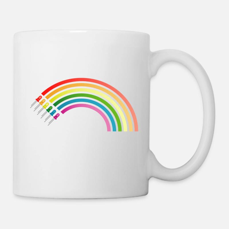 Regenbogen - Tasse - Weiß