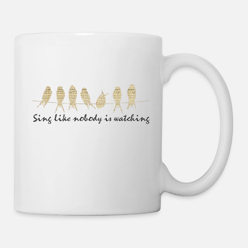 Sing - Tasse - Weiß