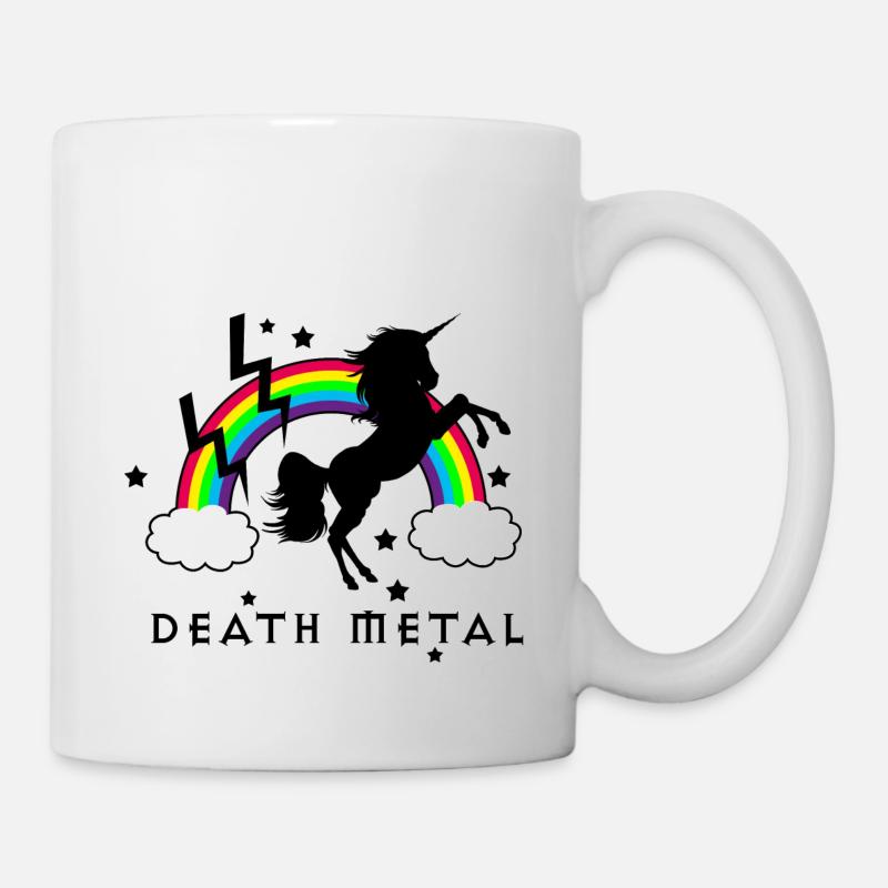 Death Metal Licorne - Mug blanc - blanc