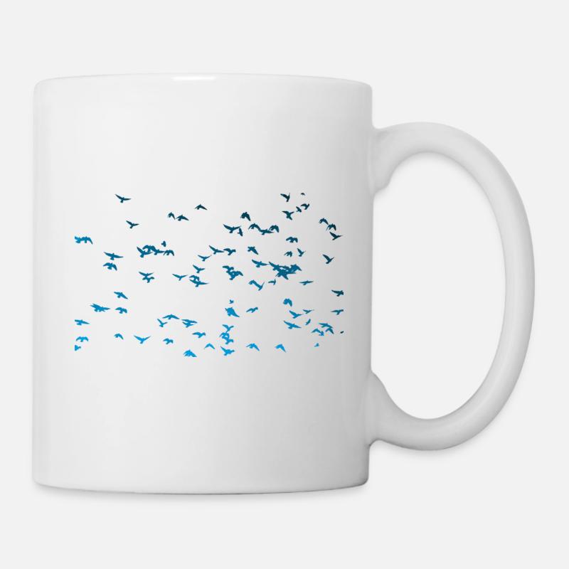 flock Of birds - Mug - white