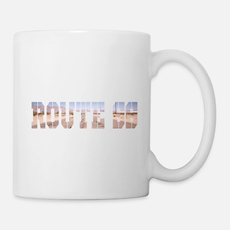 ROUTE 66 - Mug blanc - blanc