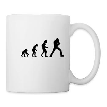 guitare evolution e-guitare e-rock metal - Mug blanc - blanc - Droite