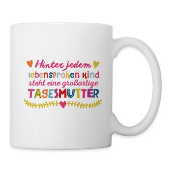 Grossartige Tagesmutter - Tasse - Weiß - Rechts