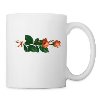 Rose - Tasse - Weiß - Rechts