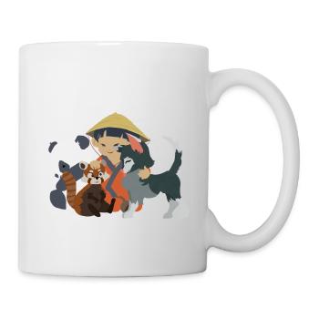 Little asian child - Mug - white - Right