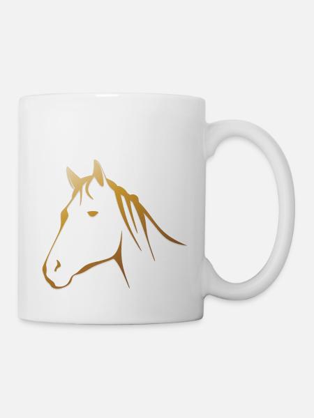 Pferd Geschenk Idee - Tasse - Weiß