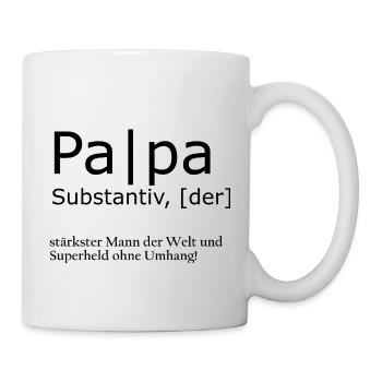 Papa - Tasse - Weiß - Rechts