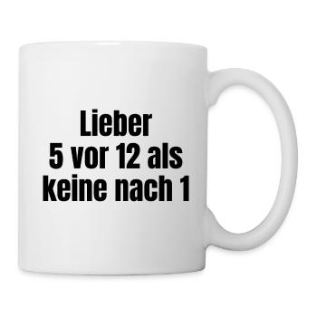 Macho disant: plutôt 5 à 12 que rien à 1 - Mug blanc - blanc - Droite