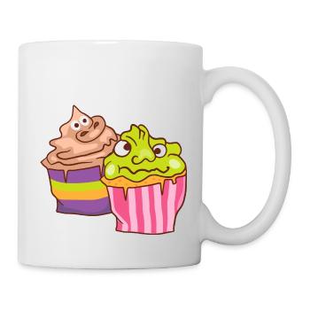 Gâteau au muffin Halloween - Mug blanc - blanc - Droite
