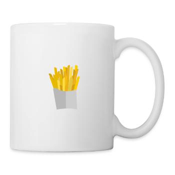 Pommes Frites - Tasse - Weiß - Rechts