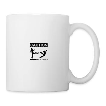 Beware, this is Sparta - Mug - white - Right