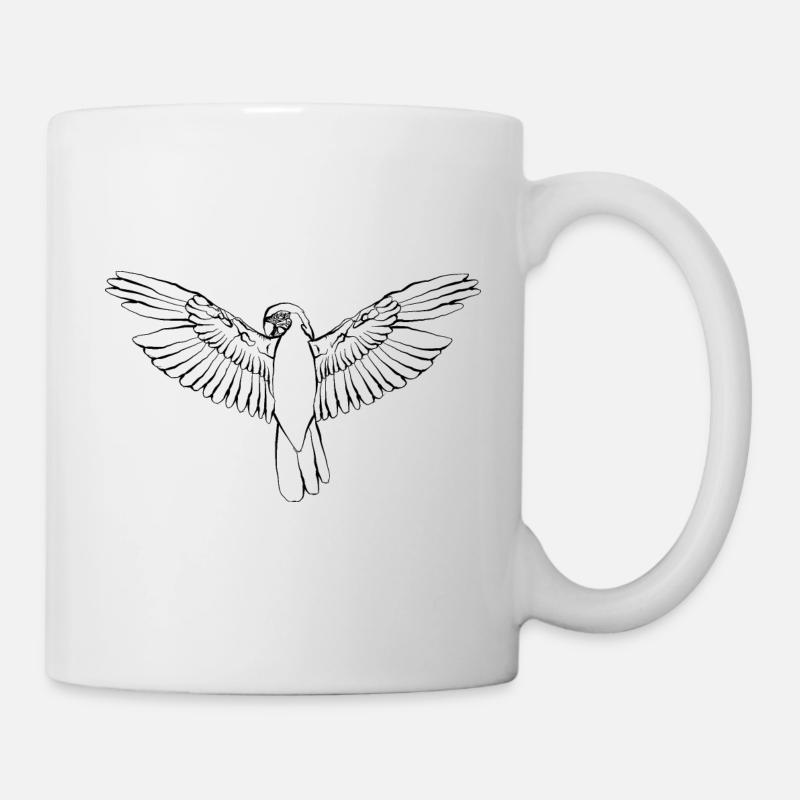 perroquet - Mug blanc - blanc