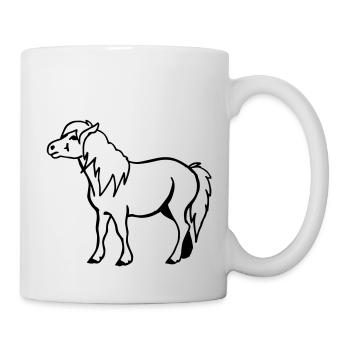 Pony Pferdchen - Tasse - Weiß - Rechts