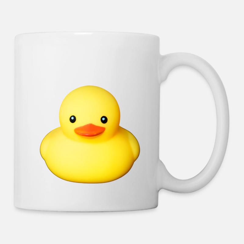 Cute yellow rubber duck - Mug - white
