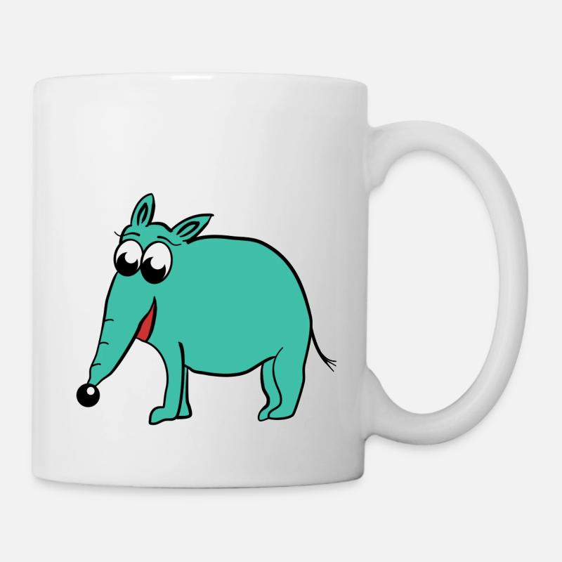 Nasenbär - Tasse - Weiß