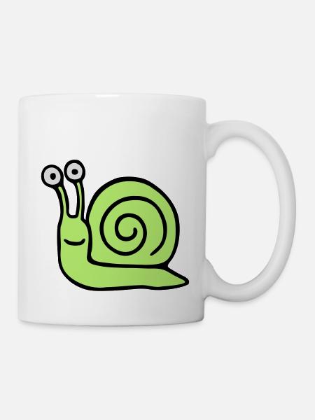Schnecke 5.3 - Tasse - Weiß