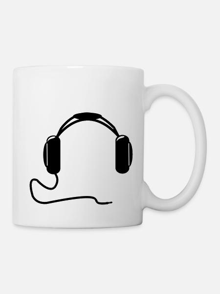 DJ Headphones - Mug - white