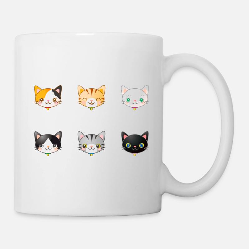 Katzen - Tasse - Weiß