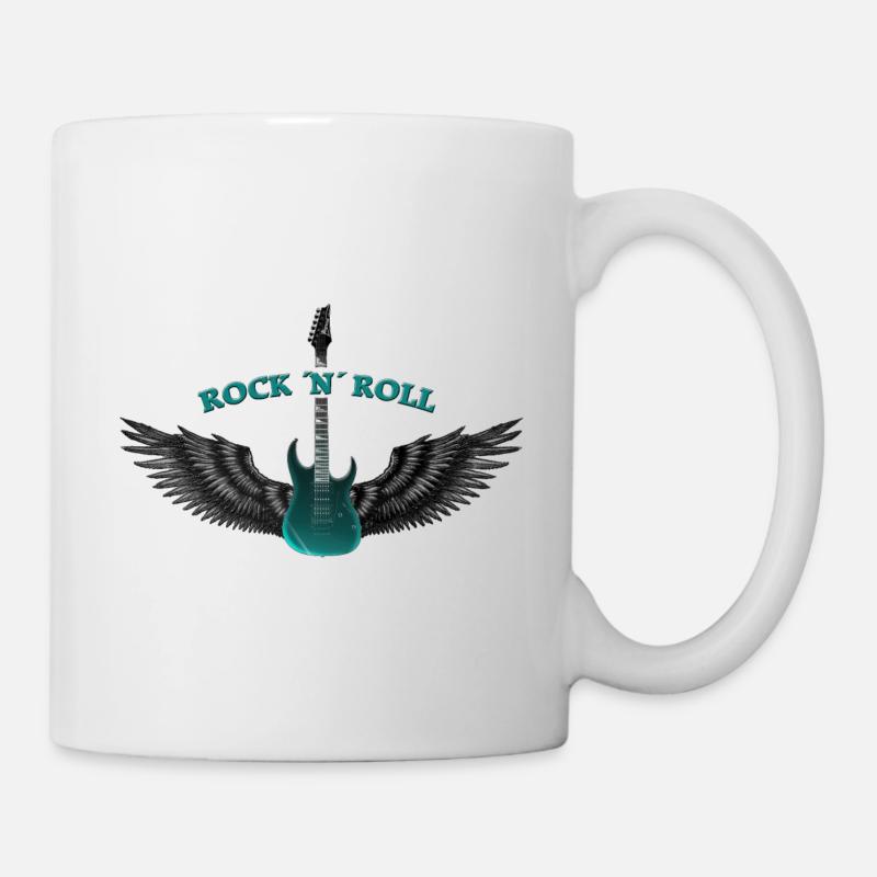 ROCK N ROLL - Mug blanc - blanc
