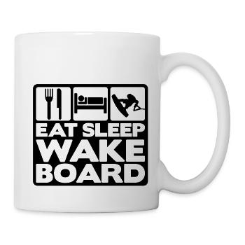 eat sleep wakeboard 01 - Mug blanc - blanc - Droite