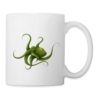 OCTOPUS mit Signatur - Tasse - Weiß - Rechts