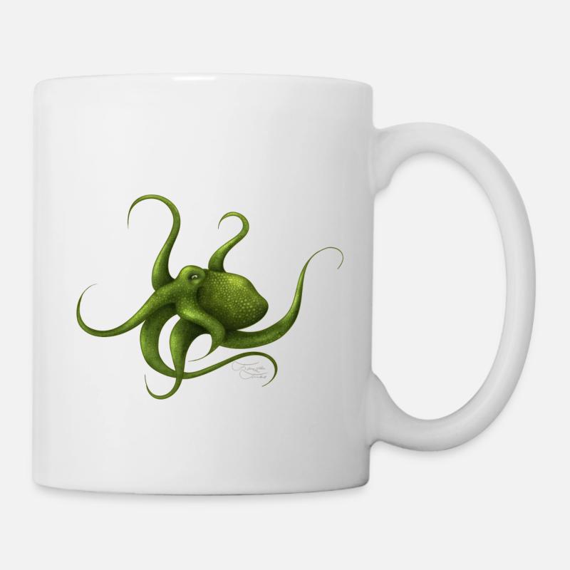 OCTOPUS mit Signatur - Tasse - Weiß