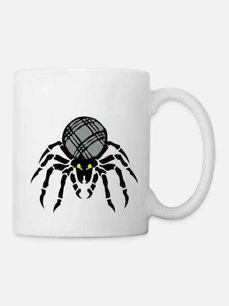 petanque araignee kugel - Tasse - Weiß