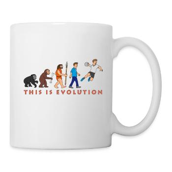 evolution_handball_comic_122012_c - Mug - white - Right
